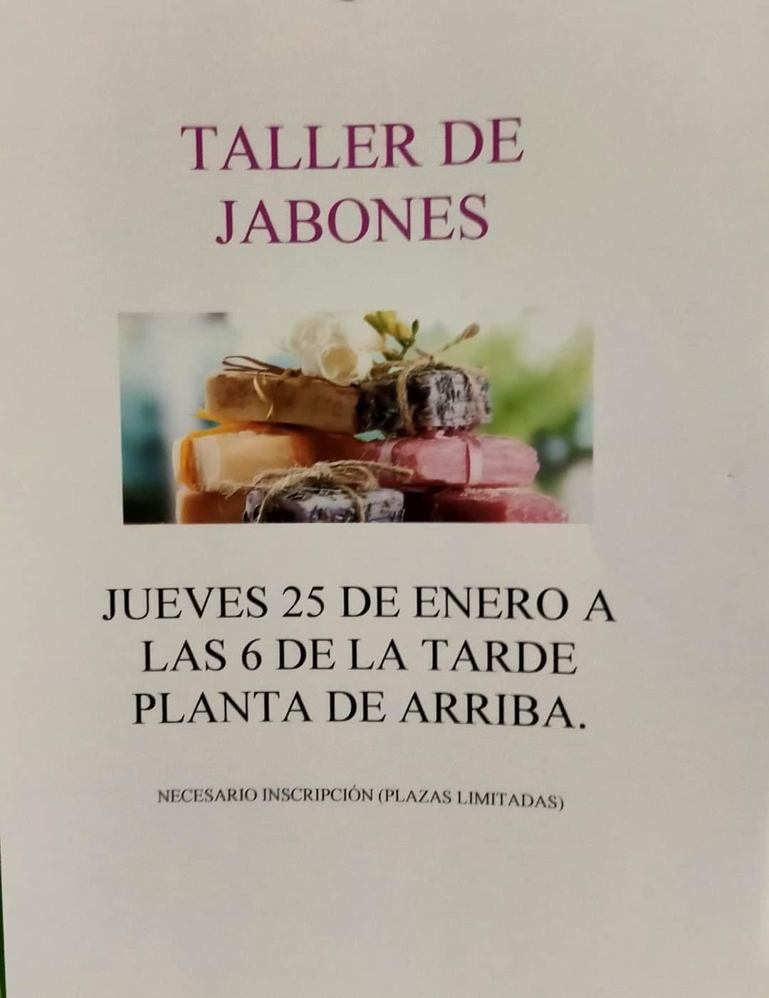 Taller de jabón casero