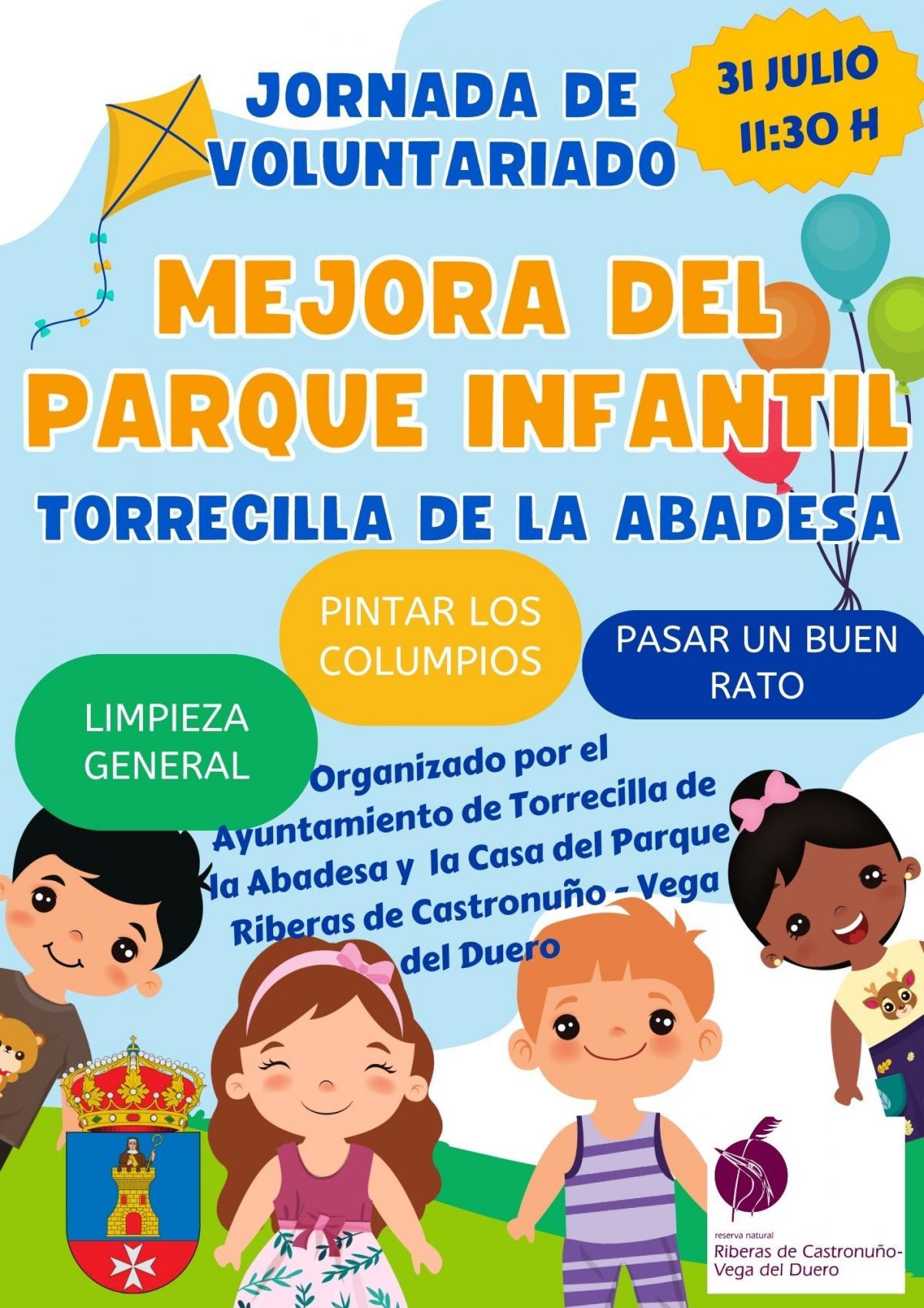 Voluntariado ambiental. Acondicionamiento del parque infantil