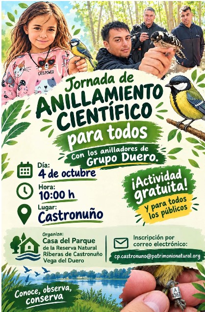 Jornada de anillamiento científico abierta al público