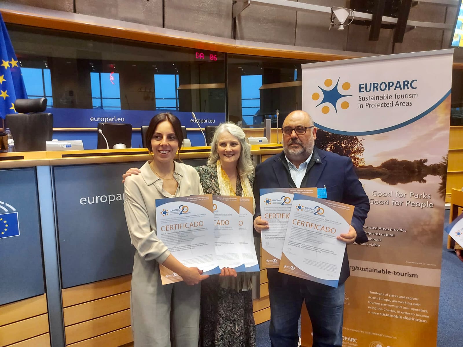 Castilla y León recibe en el Parlamento Europeo las acreditaciones de renovación de la Carta Europea de Turismo Sostenible