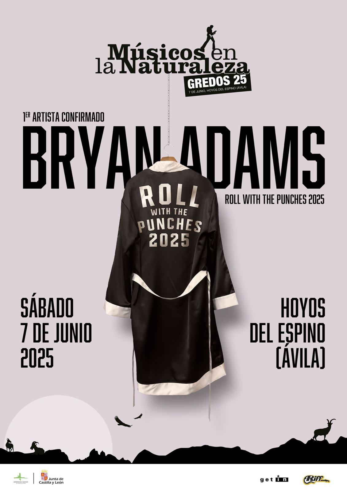 Vuelven las leyendas a Músicos en la Naturaleza: Bryan Adams cabeza de cartel el próximo 7 de junio