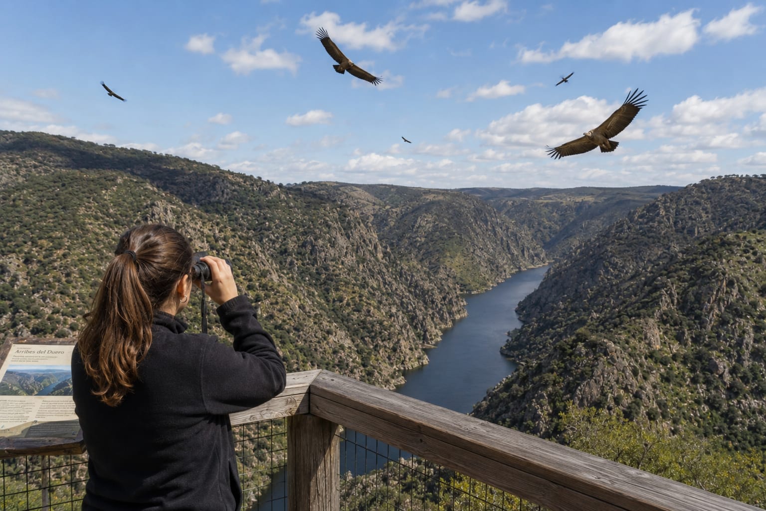 Arribes a vista de buitre