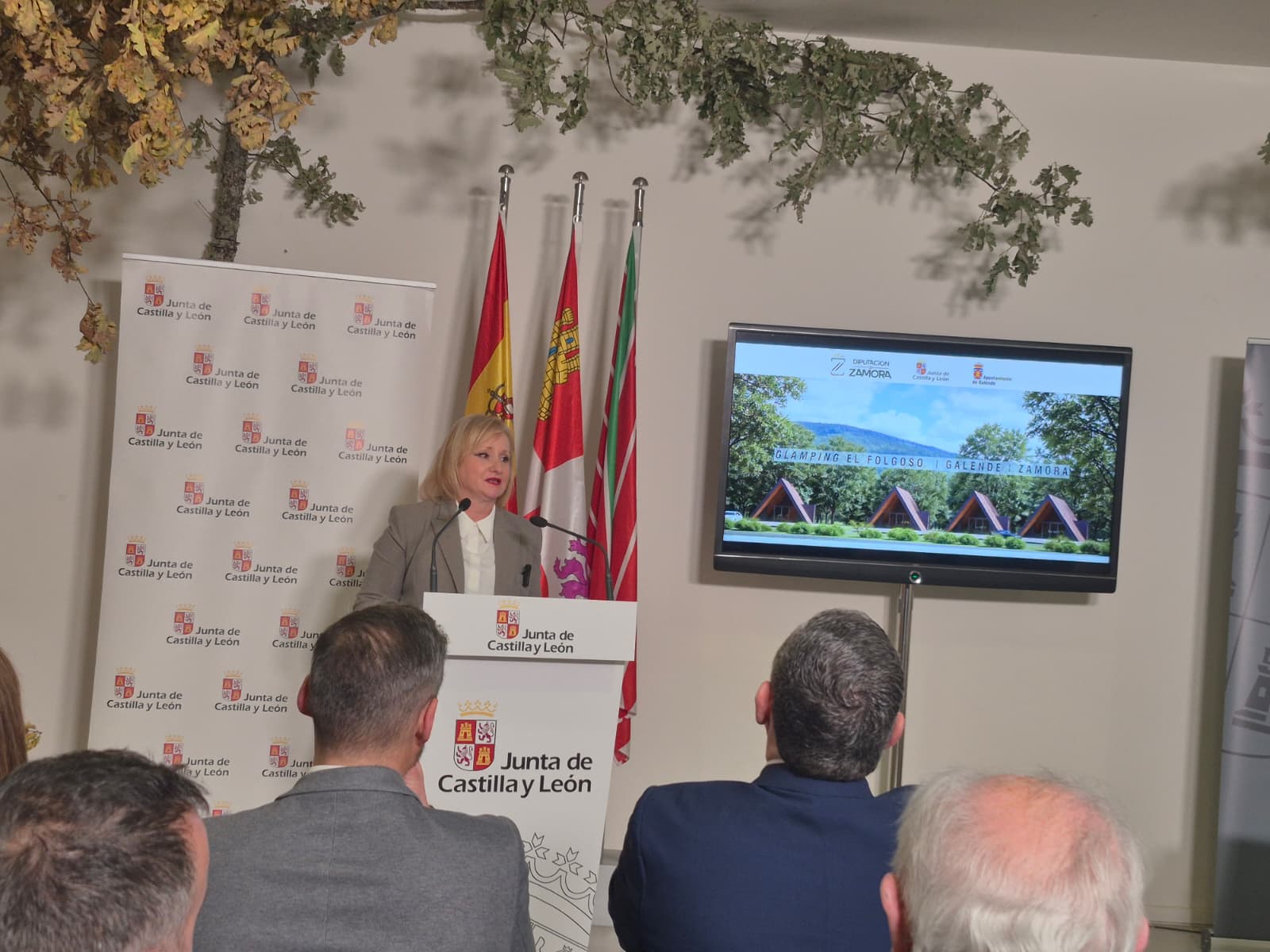 La Junta de Castilla y León, la Diputación de Zamora y el Ayuntamiento de Galende firman el protocolo de actuación para la recuperación del camping 'El Folgoso', en el Lago de Sanabria