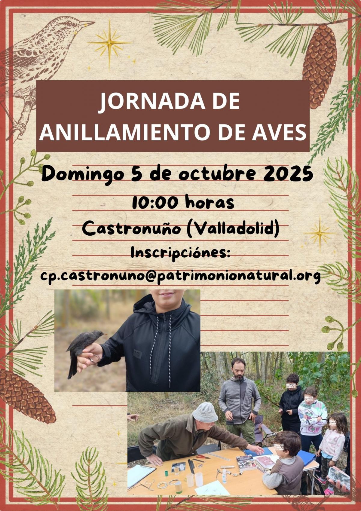 Jornada de anillamiento de aves