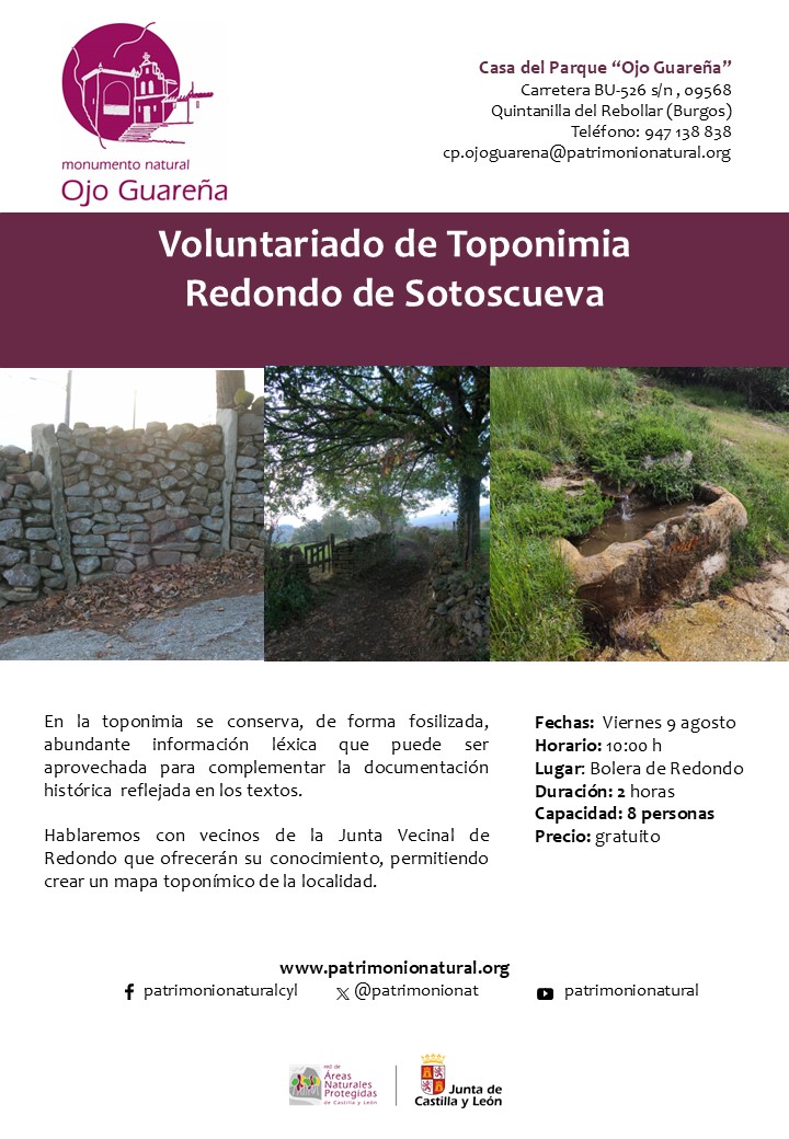 Voluntariado Toponimia Redondo de Sotoscueva