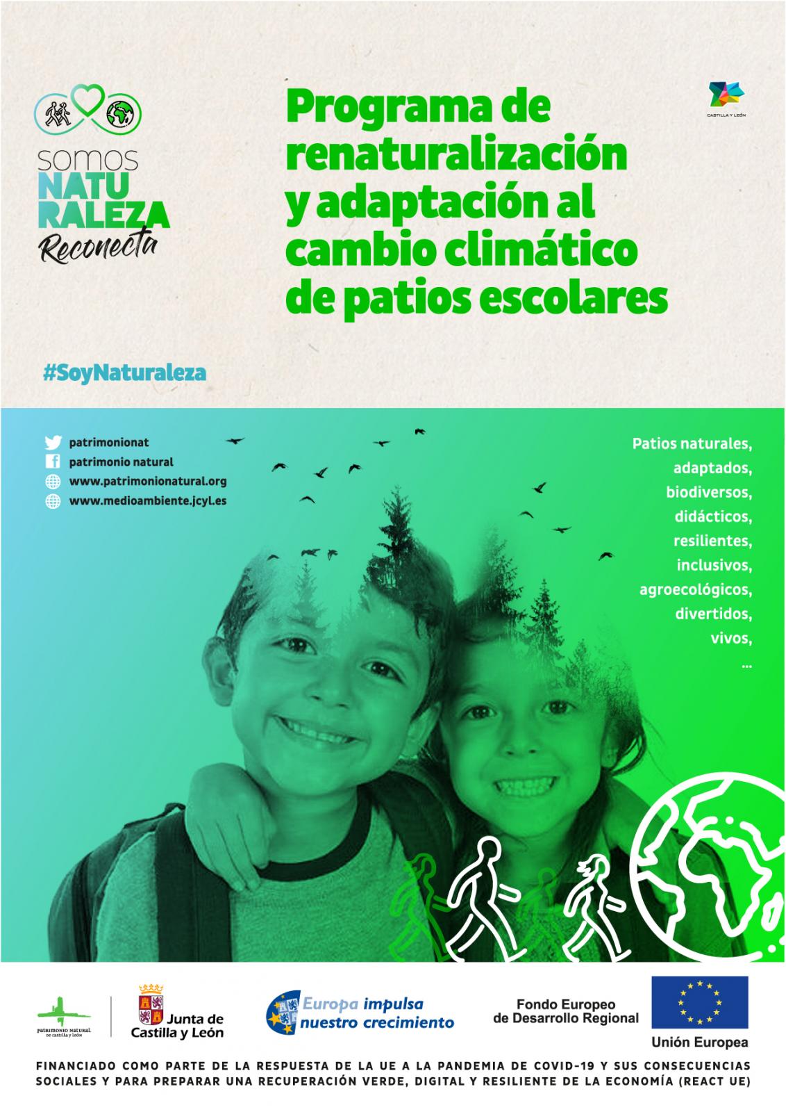 Patrimonio Natural de Castilla y León | Noticias | 65 Centros educativos  públicos de Castilla y León participarán en el programa para adaptación  climática a través de la renaturalización de los patios