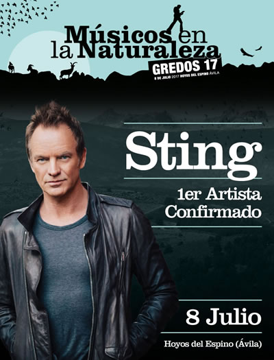 Sting regresa al festival Músicos en la Naturaleza el próximo 8 de julio