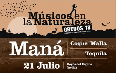 El rock de Maná, cabeza de cartel en Músicos en la Naturaleza 2018