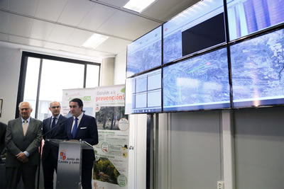 Presentado el nuevo sistema de vigilancia contra incendios en la comarca de El Bierzo, con la colaboración económica de REE