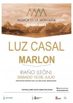 Luz Casal y Marlon se subirán al escenario de la VI edición de Música en la Montaña
