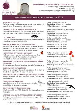 PROGRAMA DE ACTIVIDADES DE VERANO 2025