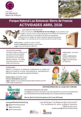 Actividades Abril 2026 CP Las Batuecas