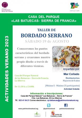TALLER DE BORDADO SERRANO
