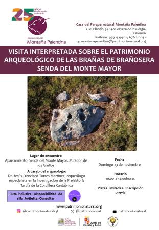 Visita interpretada sobre el patrimonio arqueológico de las Brañas de Brañosera. Senda del Monte Mayor 
