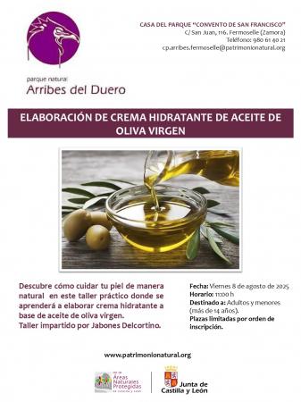 Elaboración de crema hidratante de aceite de oliva virgen