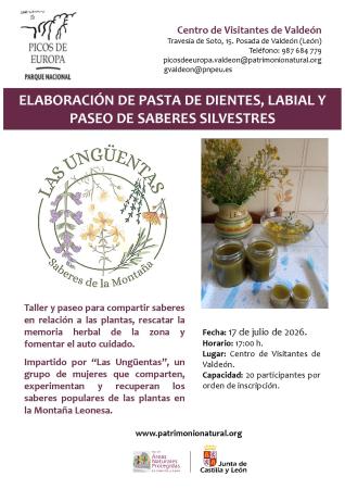 Elaboración de pasta de dientes, labial y paseo de saberes silvestres