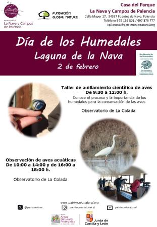 Día Mundial de los Humedales 2026 en La Laguna de la Nava