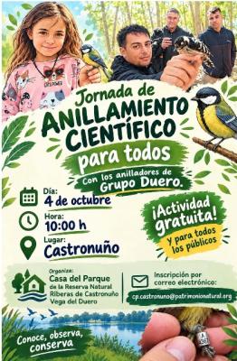 Jornada de anillamiento científico abierta al público