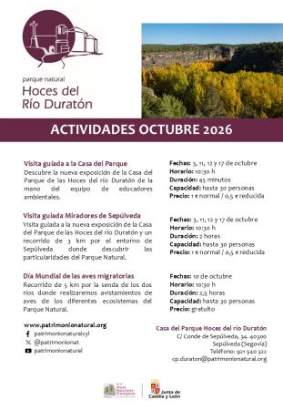 Actividades de octubre