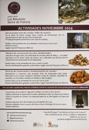 Programa Actividades Noviembre-C.P.BATUECAS