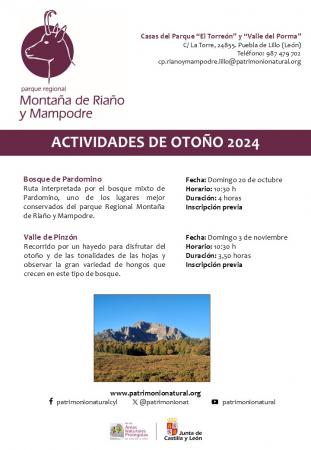 PROGRAMA DE ACTIVIDADES DE OTOÑO