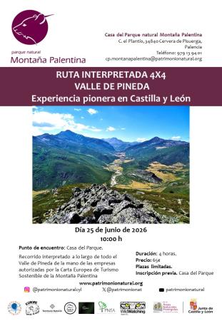 Ruta interpretada 4x4 por el Valle de Pineda