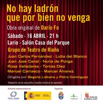 La Casa del Parque de Valdeburón acoge el sábado 16 la representación teatral de una obra de Darío Fo