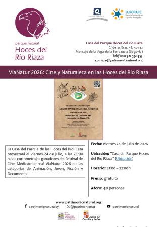 VíaNatur 2026: Cine y Naturaleza en las Hoces del Río Riaza