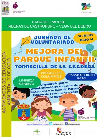 Voluntariado ambiental. Acondicionamiento del parque infantil