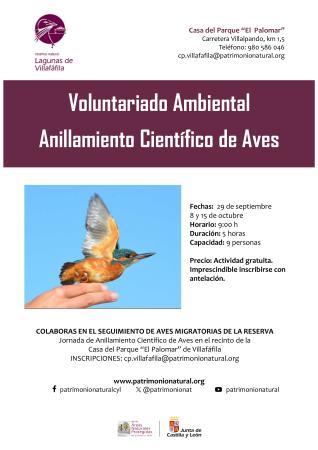 VOLUNTARIADO AMBIENTAL: Anillamiento Científico de Aves