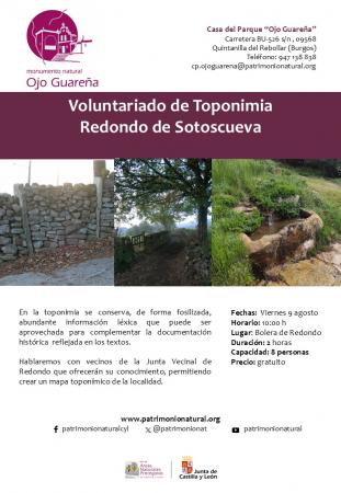 Voluntariado Toponimia Redondo de Sotoscueva
