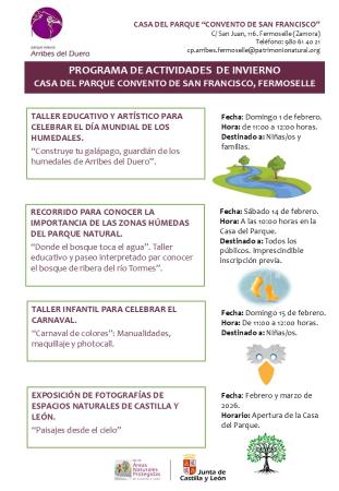 CARTEL ACTIVIDADES FEBRERO 2026