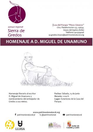 Homenaje al escritor D. Miguel de Unamuno