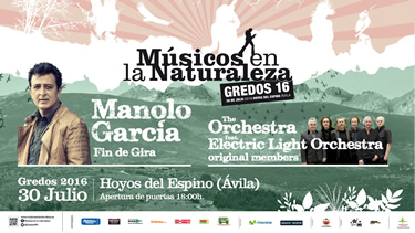 Manolo García y la Electric Light Orchestra  encabezan el cartel de una nueva edición de Músicos en la Naturaleza