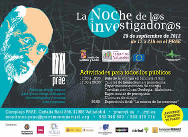 La Junta promueve la Noche de los Investigadores 2012 con iniciativas para todos los públicos en los Espacios Naturales y en el PRAE