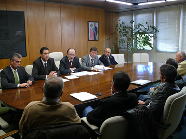 El Viceconsejero junto a los alcaldes de la zona del Alto y Bajo Sanabria